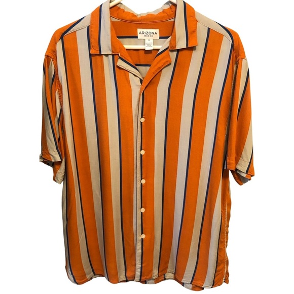 Arizona Jeans Co. Men’s Short Sleeve Button Down Size M - Picture 4 of 5